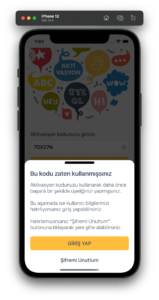 Aktivasyon İşlemleri