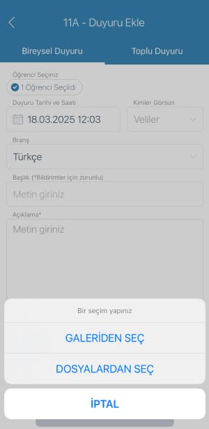 Duyuru Takip Modülü